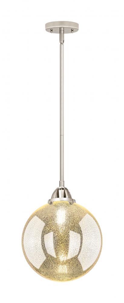 Beacon - 1 Light - 10 inch - Polished Nickel - Cord hung - Mini Pendant