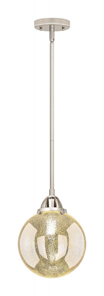 Beacon - 1 Light - 8 inch - Polished Nickel - Cord hung - Mini Pendant