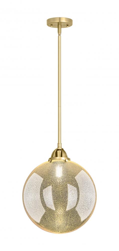 Beacon - 1 Light - 12 inch - Satin Gold - Cord hung - Mini Pendant