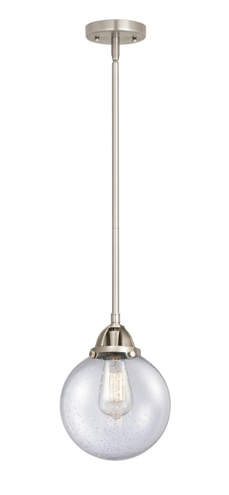 Beacon - 1 Light - 8 inch - Brushed Satin Nickel - Cord hung - Mini Pendant