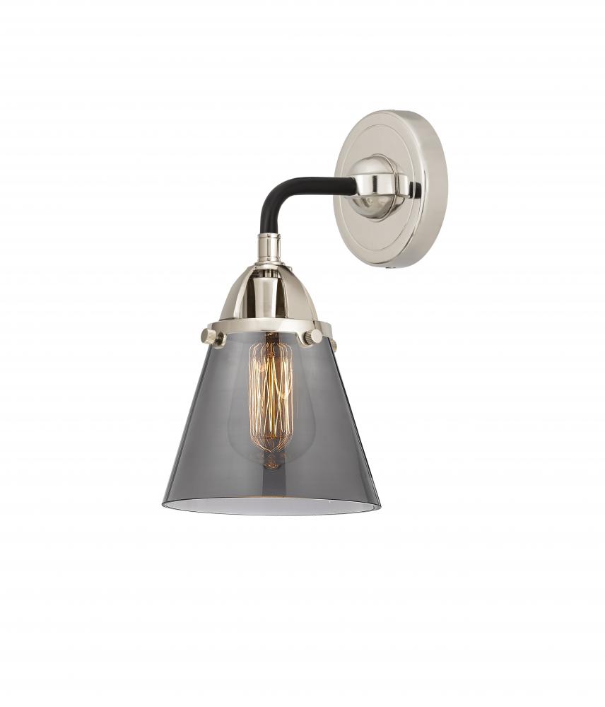 Cone - 1 Light - 6 inch - Black Polished Nickel - Sconce