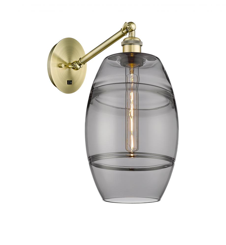 Vaz - 1 Light - 8 inch - Antique Brass - Adjustable Sconce
