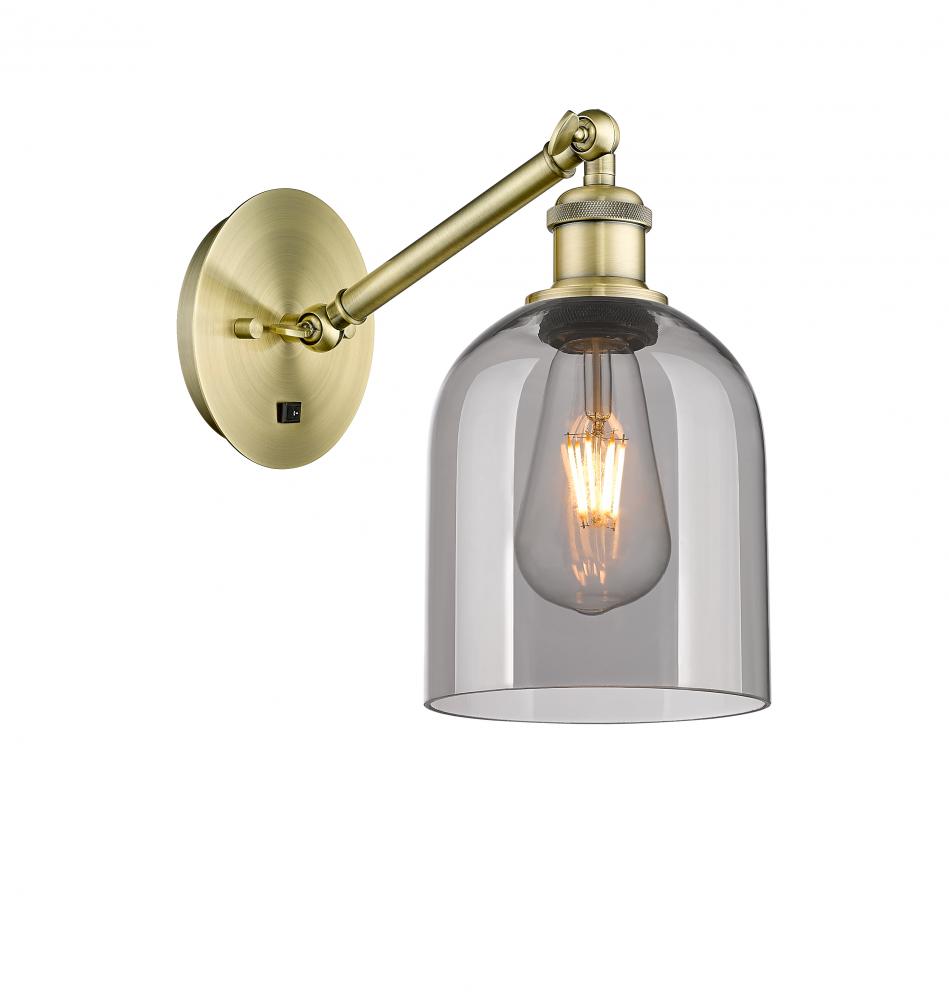 Bella - 1 Light - 6 inch - Antique Brass - Adjustable Sconce