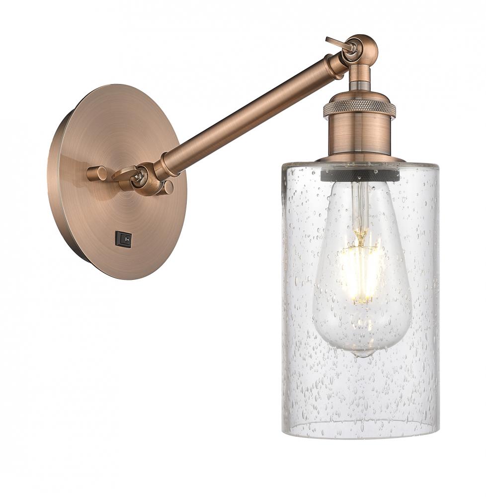 Clymer - 1 Light - 4 inch - Antique Copper - Adjustable Sconce