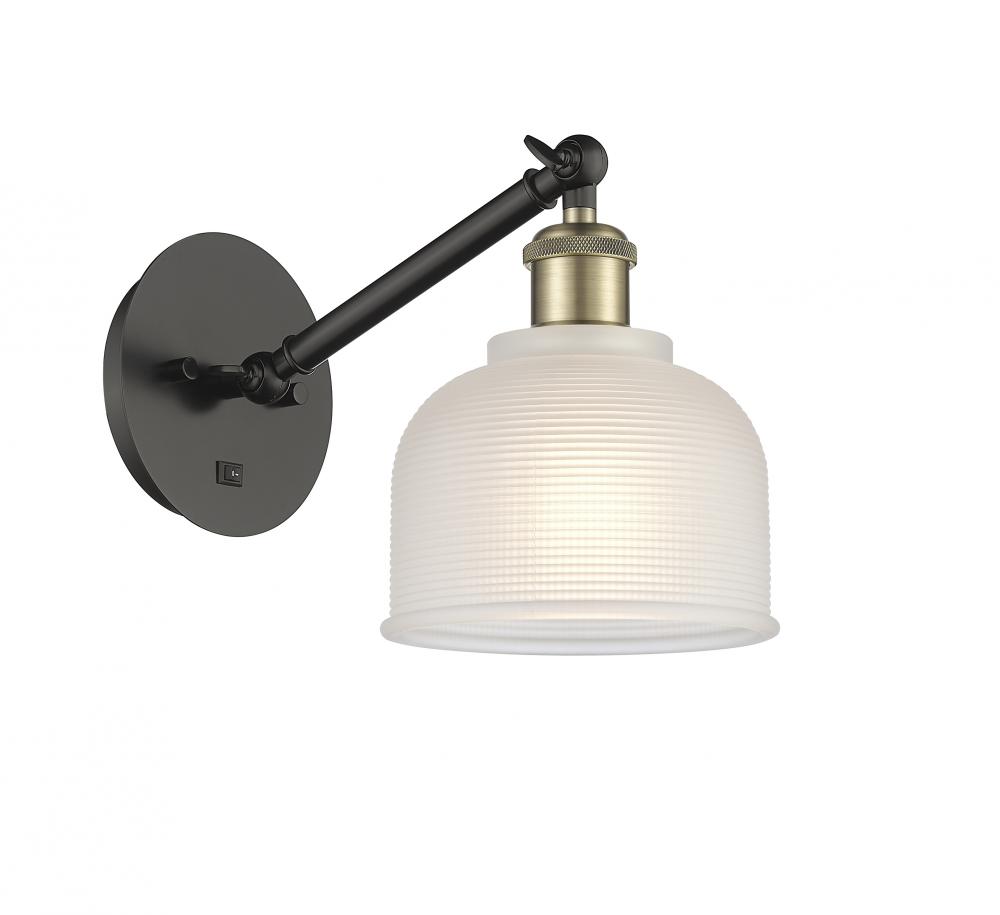 Dayton - 1 Light - 6 inch - Black Antique Brass - Adjustable Sconce