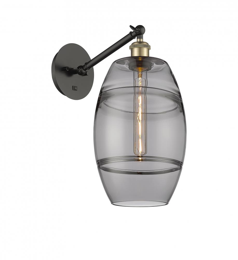 Vaz - 1 Light - 8 inch - Black Antique Brass - Adjustable Sconce