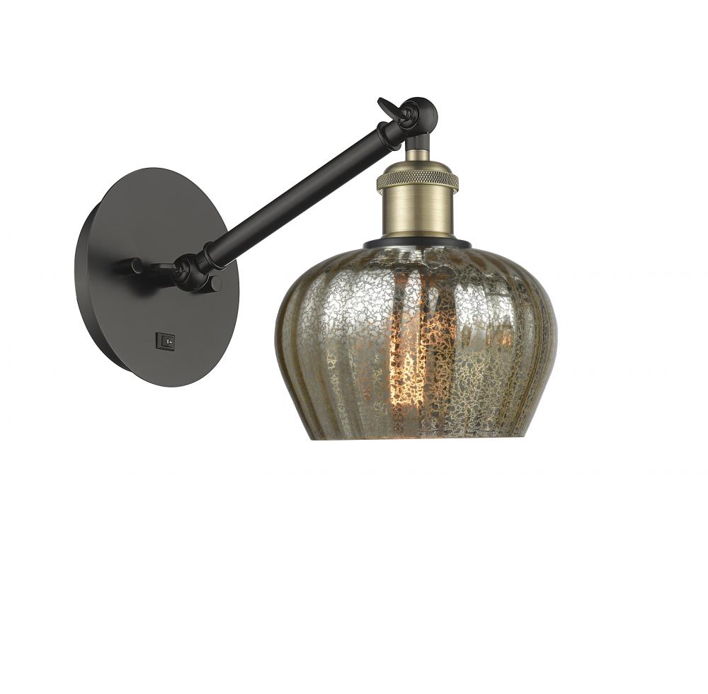 Fenton - 1 Light - 7 inch - Black Antique Brass - Adjustable Sconce