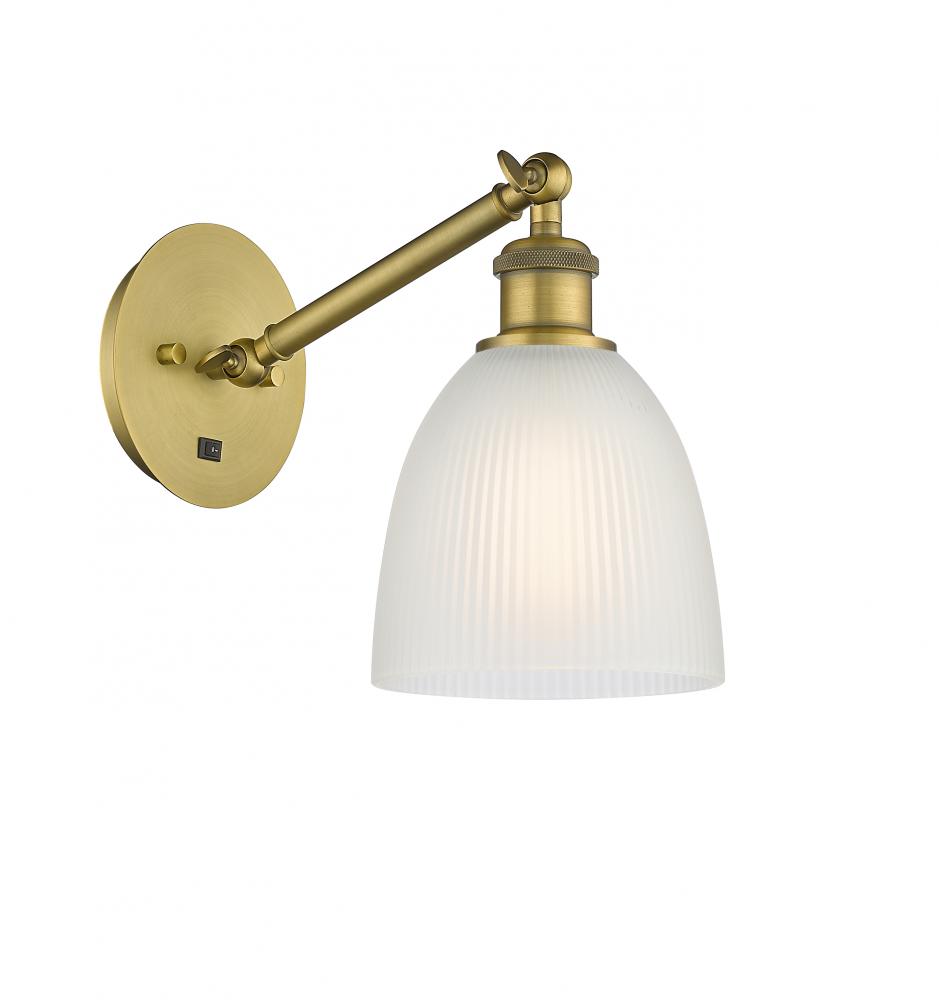 Castile - 1 Light - 6 inch - Brushed Brass - Adjustable Sconce