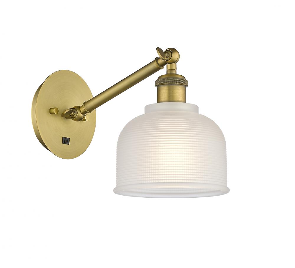 Dayton - 1 Light - 6 inch - Brushed Brass - Adjustable Sconce