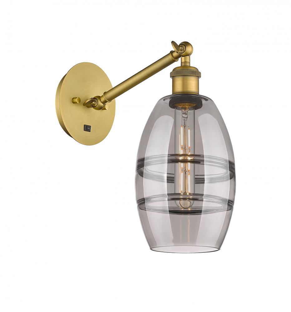 Vaz - 1 Light - 6 inch - Brushed Brass - Adjustable Sconce