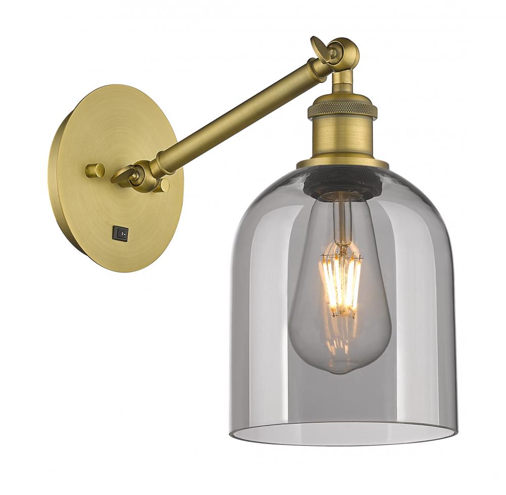 Bella - 1 Light - 6 inch - Brushed Brass - Adjustable Sconce