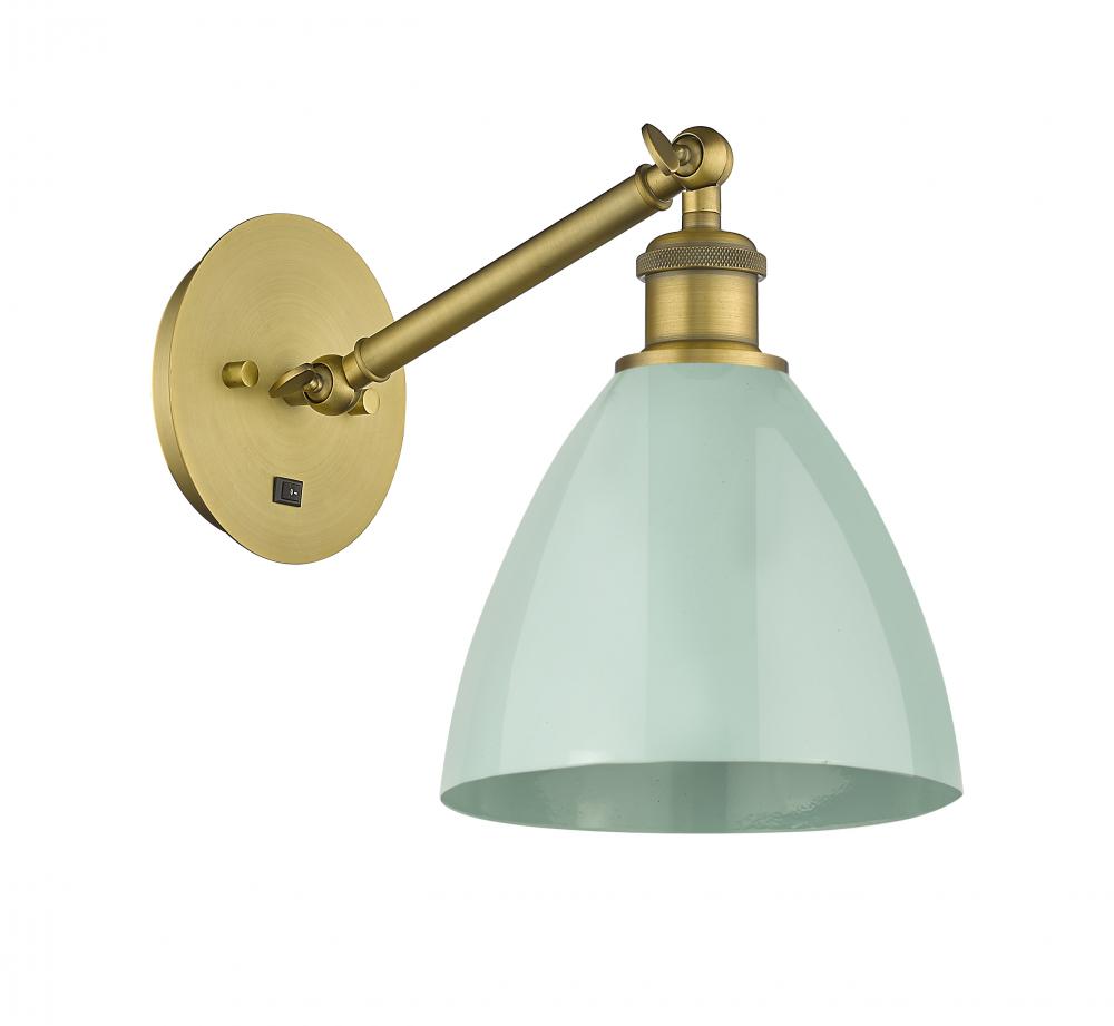 Plymouth - 1 Light - 8 inch - Brushed Brass - Adjustable Sconce