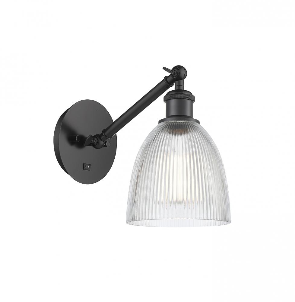 Castile - 1 Light - 6 inch - Matte Black - Adjustable Sconce