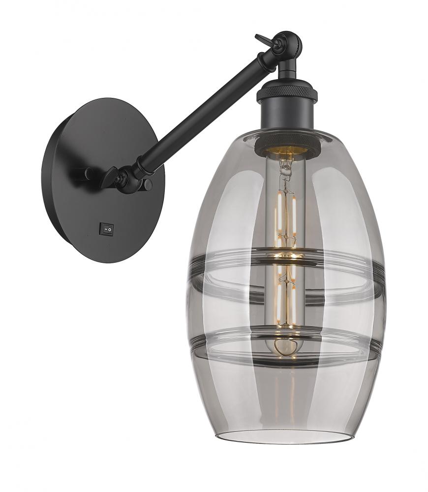 Vaz - 1 Light - 6 inch - Matte Black - Adjustable Sconce