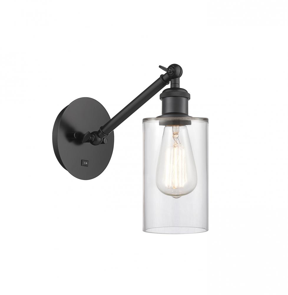 Clymer - 1 Light - 4 inch - Matte Black - Adjustable Sconce