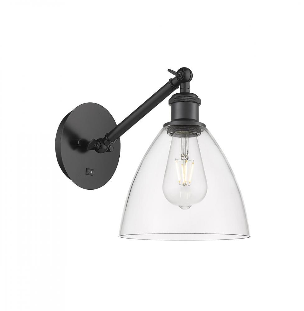 Bristol - 1 Light - 8 inch - Matte Black - Adjustable Sconce