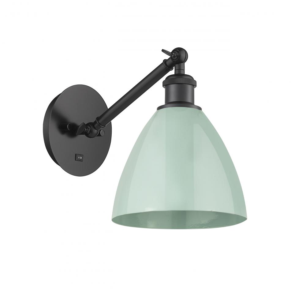 Plymouth - 1 Light - 8 inch - Matte Black - Adjustable Sconce