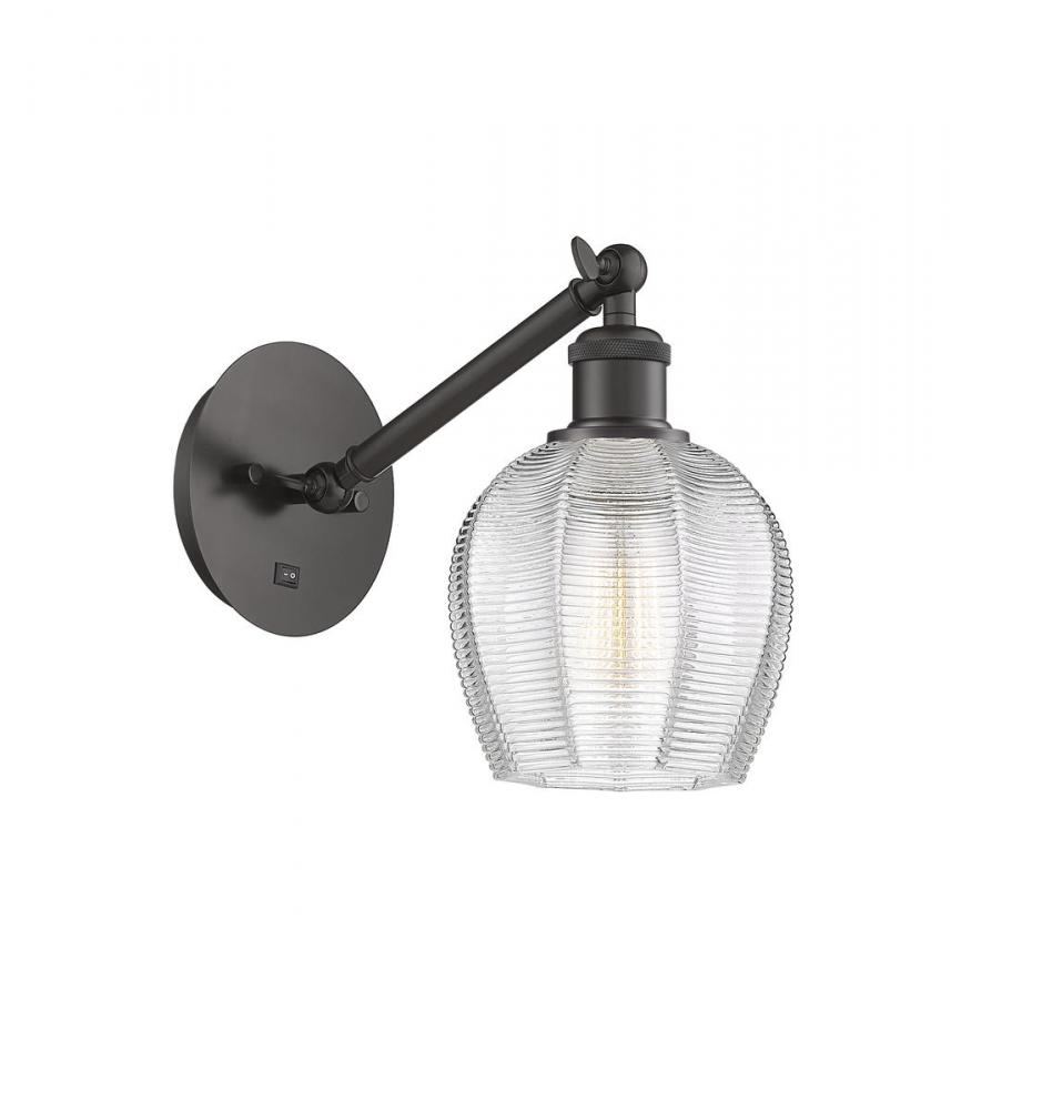 Norfolk - 1 Light - 6 inch - Oil Rubbed Bronze - Adjustable Sconce