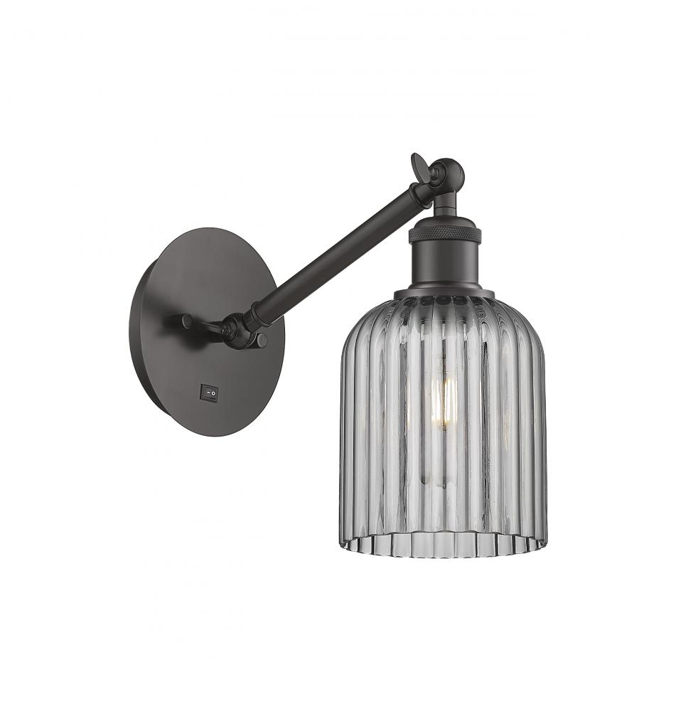 Bridal Veil - 1 Light - 5 inch - Oil Rubbed Bronze - Adjustable Sconce