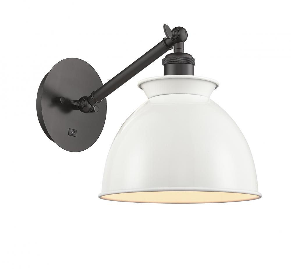 Adirondack - 1 Light - 8 inch - Oil Rubbed Bronze - Adjustable Sconce