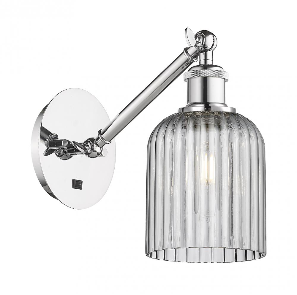 Bridal Veil - 1 Light - 5 inch - Polished Chrome - Adjustable Sconce