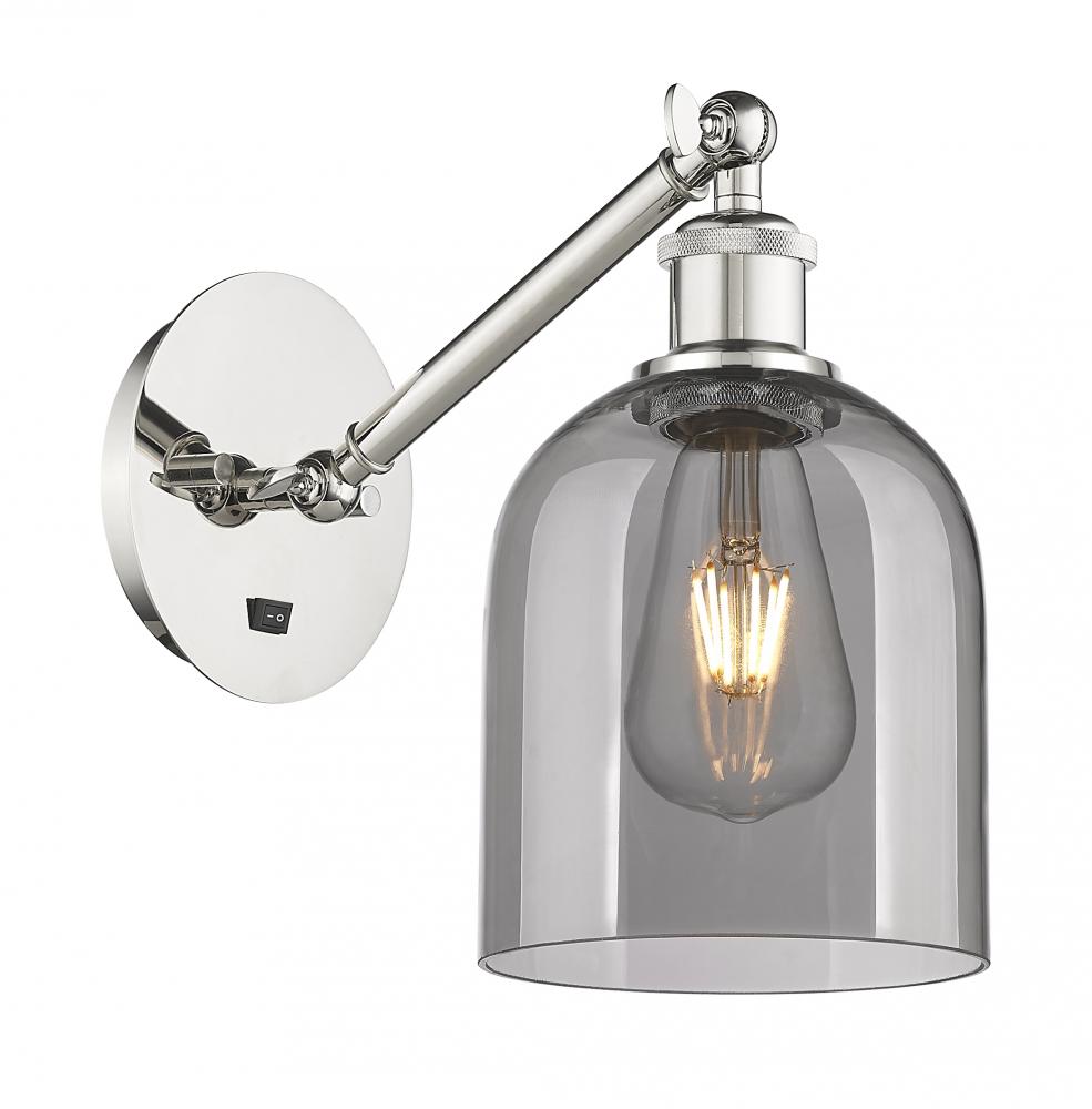 Bella - 1 Light - 6 inch - Polished Nickel - Adjustable Sconce