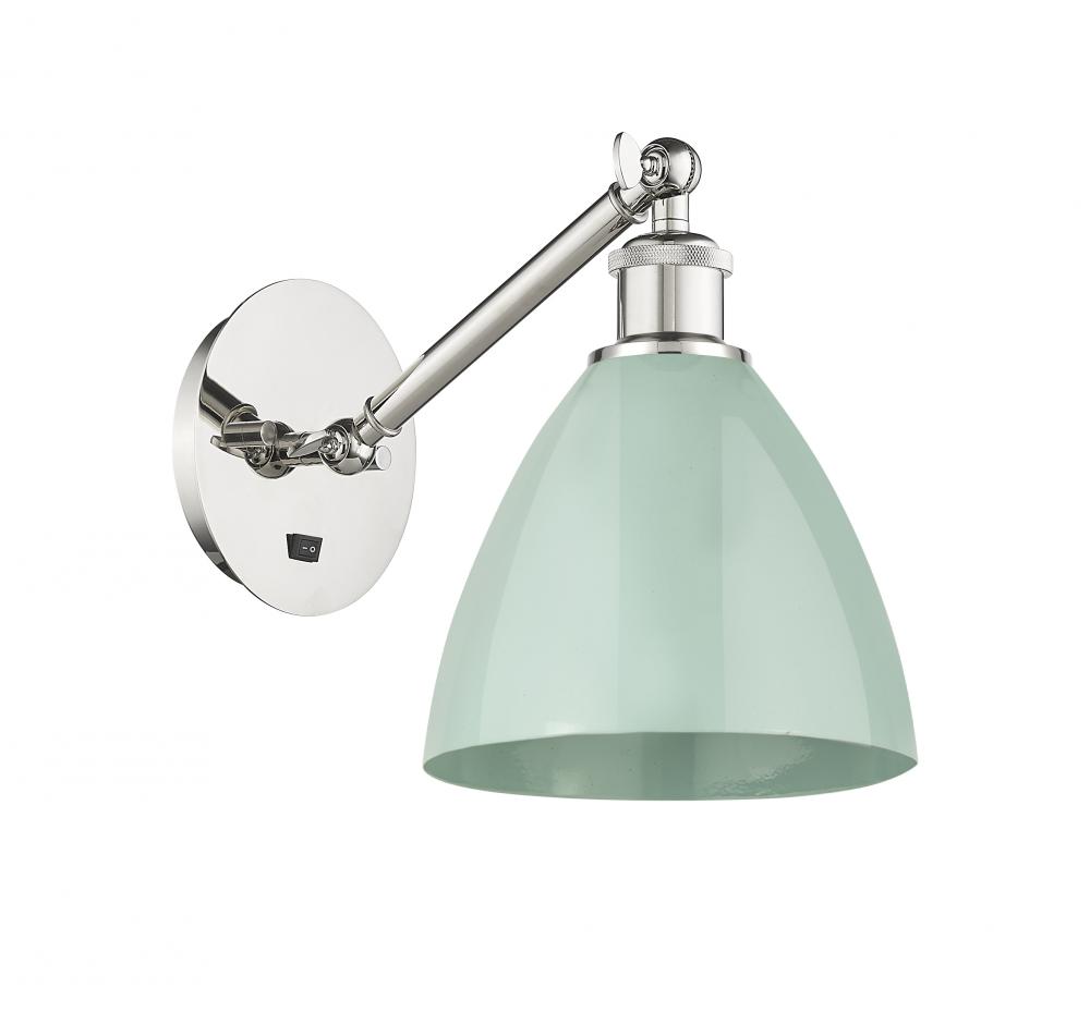 Plymouth - 1 Light - 8 inch - Polished Nickel - Adjustable Sconce