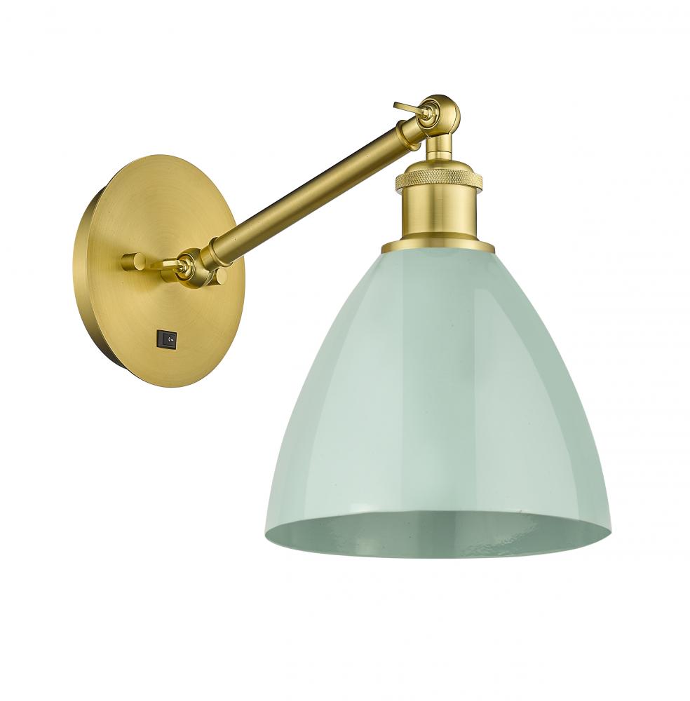 Plymouth - 1 Light - 8 inch - Satin Gold - Adjustable Sconce