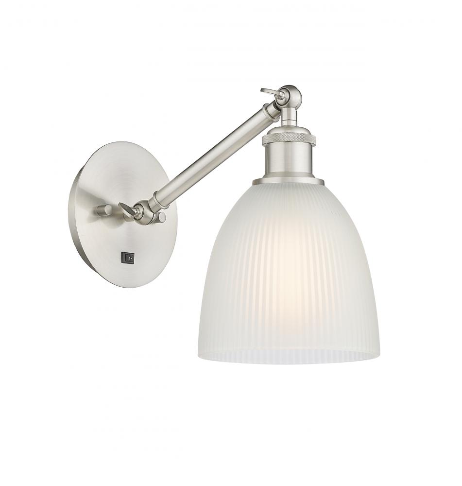 Castile - 1 Light - 6 inch - Brushed Satin Nickel - Adjustable Sconce