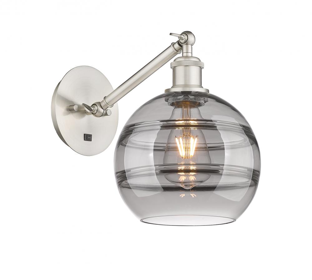 Rochester - 1 Light - 8 inch - Brushed Satin Nickel - Adjustable Sconce