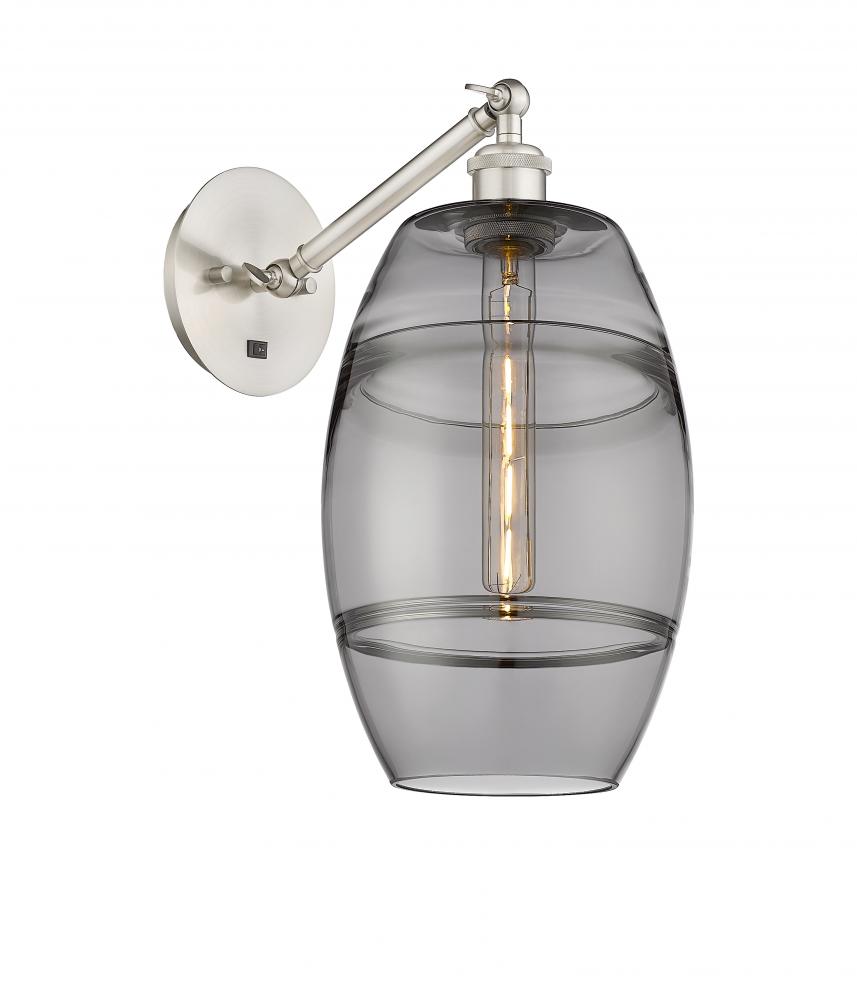 Vaz - 1 Light - 8 inch - Brushed Satin Nickel - Adjustable Sconce