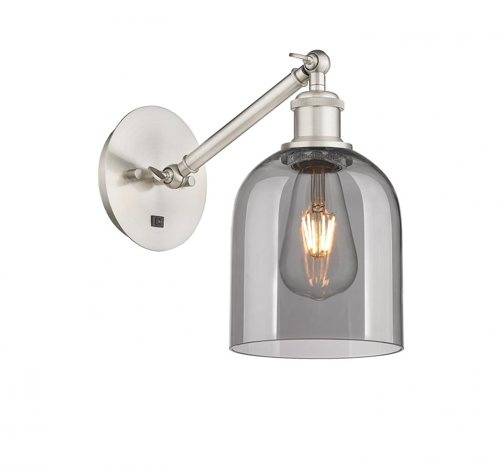 Bella - 1 Light - 6 inch - Brushed Satin Nickel - Adjustable Sconce