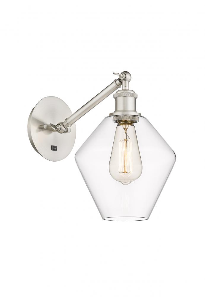 Cindyrella - 1 Light - 8 inch - Brushed Satin Nickel - Adjustable Sconce