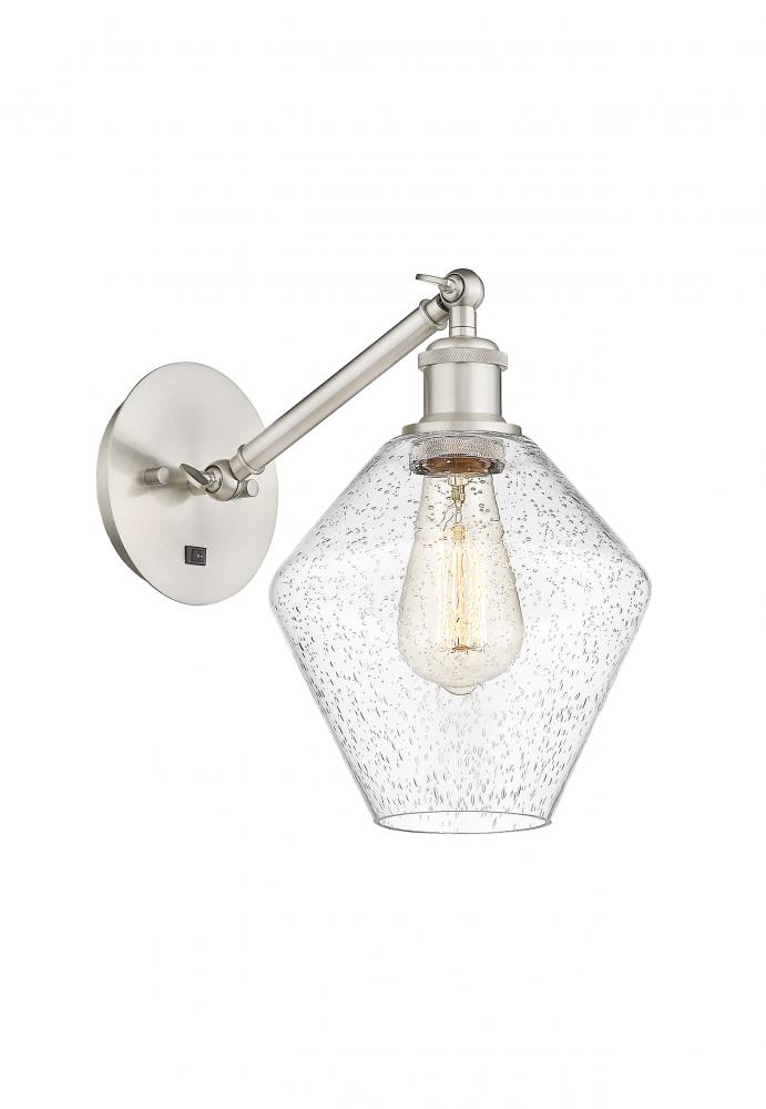 Cindyrella - 1 Light - 8 inch - Brushed Satin Nickel - Adjustable Sconce