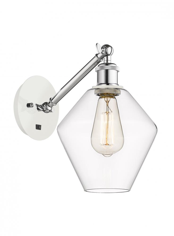 Cindyrella - 1 Light - 8 inch - White Polished Chrome - Adjustable Sconce