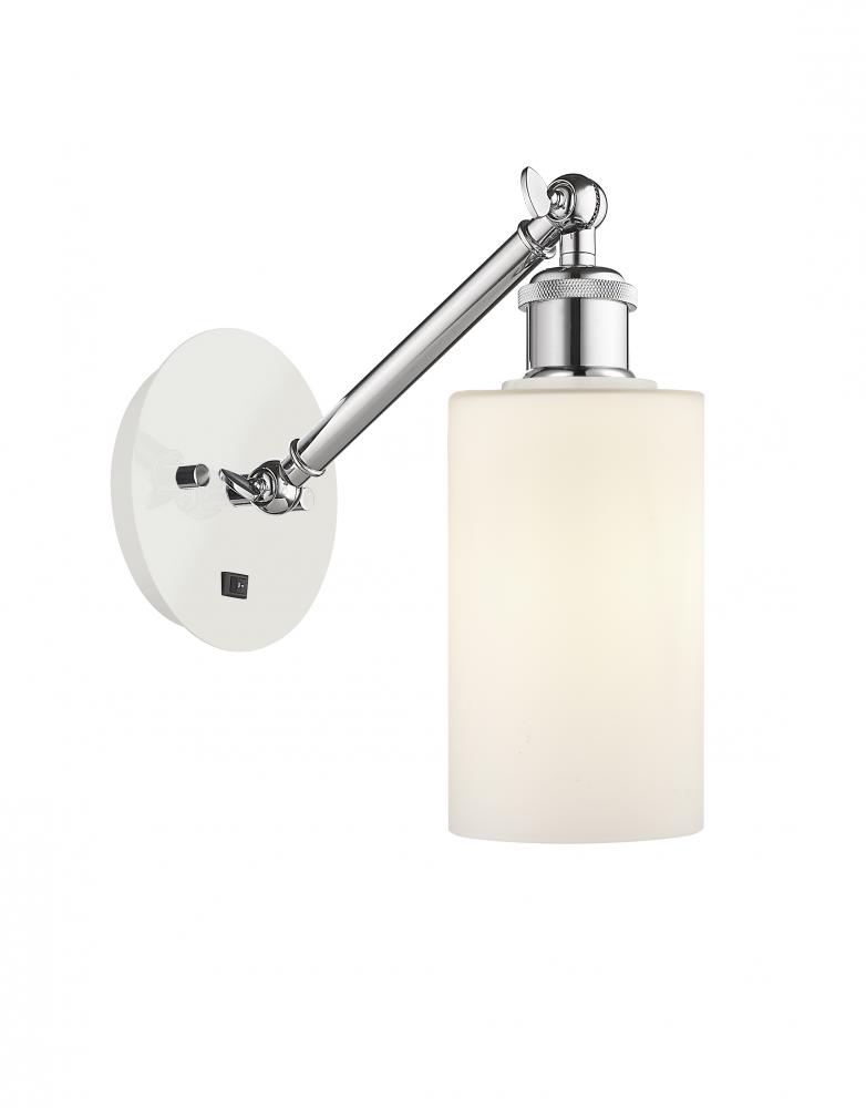 Clymer - 1 Light - 4 inch - White Polished Chrome - Adjustable Sconce