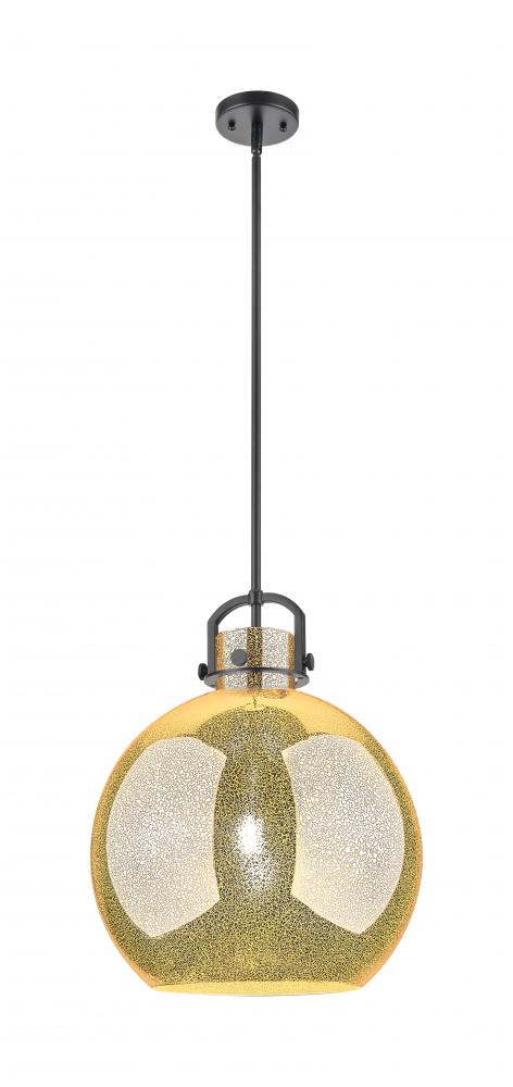 Newton Sphere - 1 Light - 16 inch - Matte Black - Pendant
