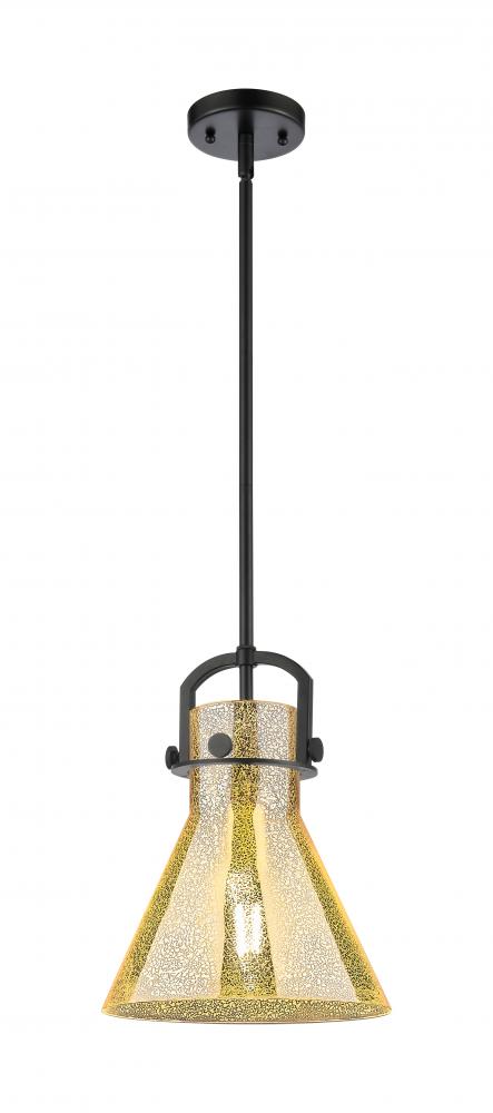 Newton Cone - 1 Light - 10 inch - Matte Black - Mini Pendant