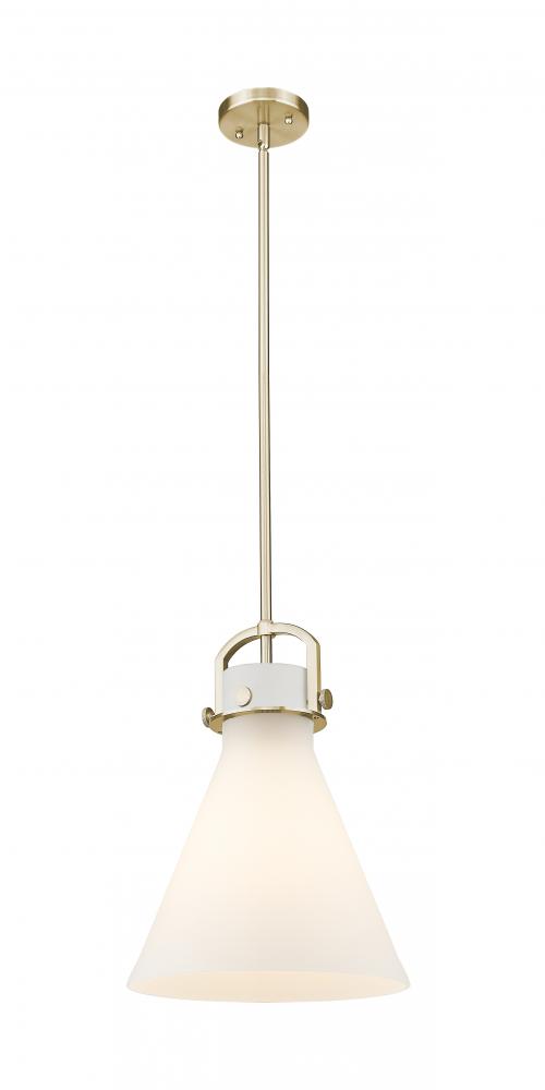 Newton Cone - 1 Light - 12 inch - Champagne Bronze - Mini Pendant