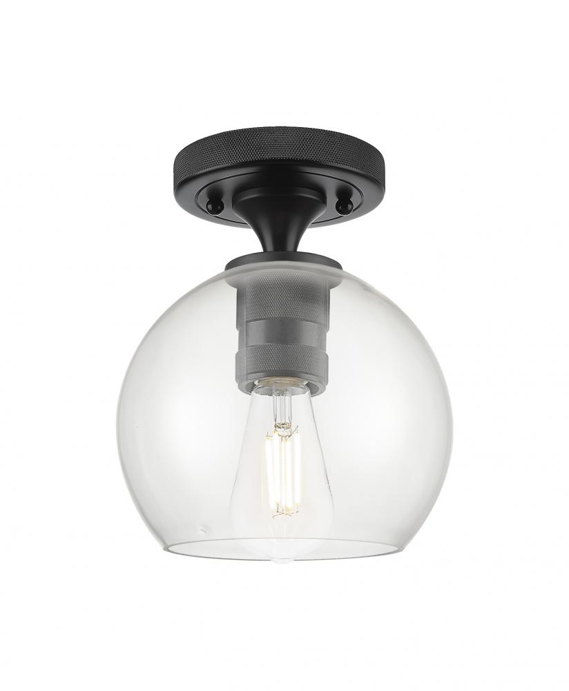 Crown Point - 1 Light - 6 inch - Matte Black - Flush Mount