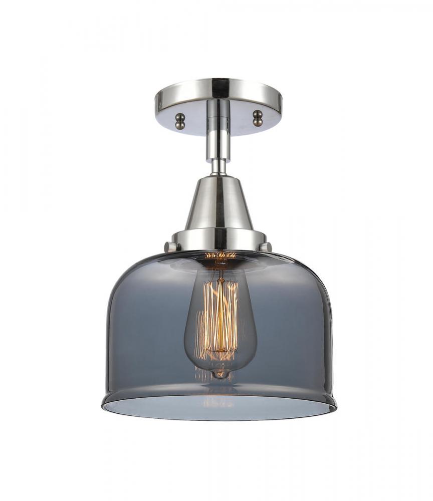 Bell - 1 Light - 8 inch - Polished Chrome - Flush Mount