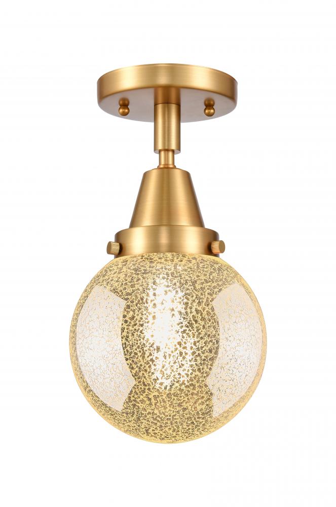 Beacon - 1 Light - 6 inch - Satin Gold - Flush Mount