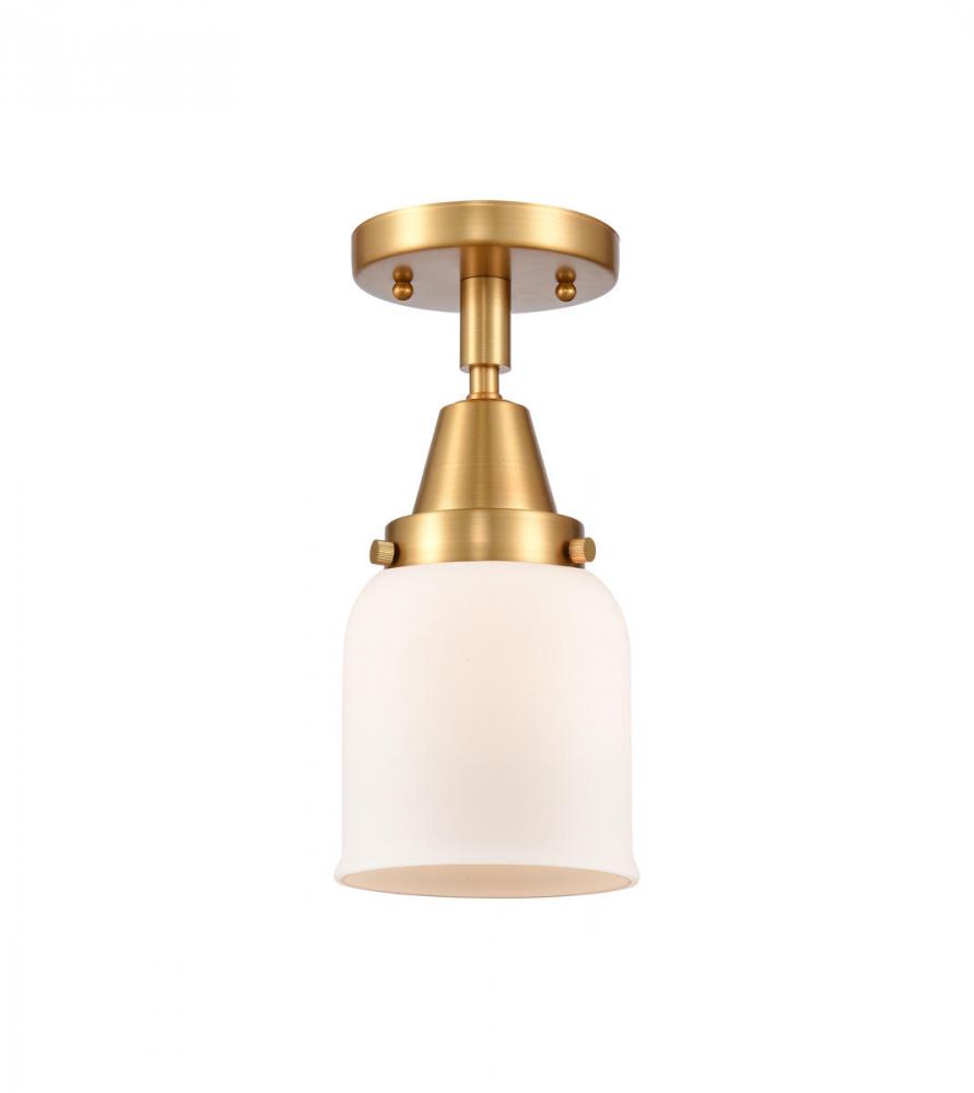 Bell - 1 Light - 5 inch - Satin Gold - Flush Mount