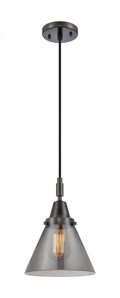Cone - 1 Light - 8 inch - Matte Black - Mini Pendant