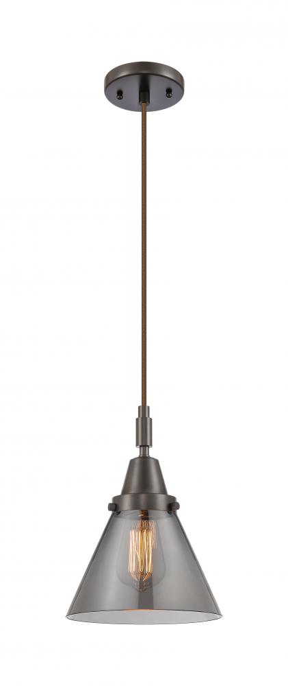 Cone - 1 Light - 8 inch - Oil Rubbed Bronze - Mini Pendant