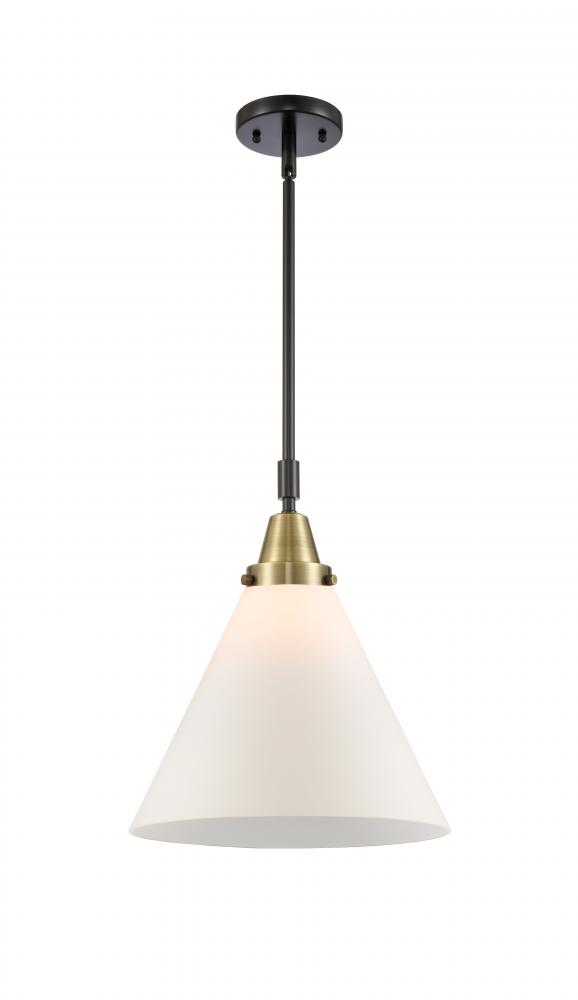 Cone - 1 Light - 12 inch - Black Antique Brass - Mini Pendant