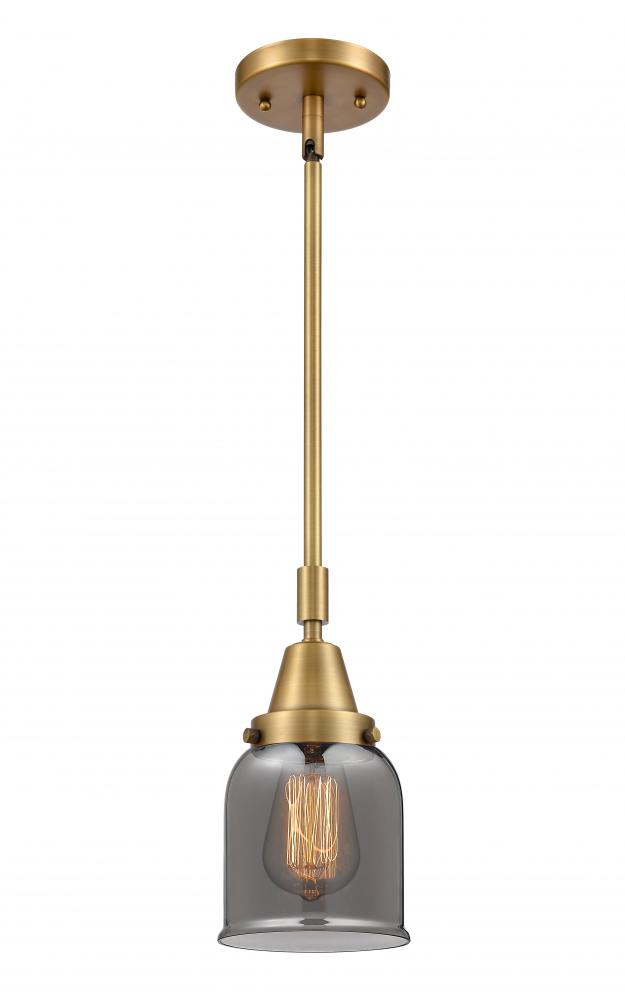 Bell - 1 Light - 5 inch - Brushed Brass - Mini Pendant
