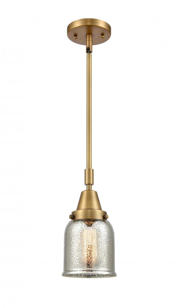 Bell - 1 Light - 5 inch - Brushed Brass - Mini Pendant