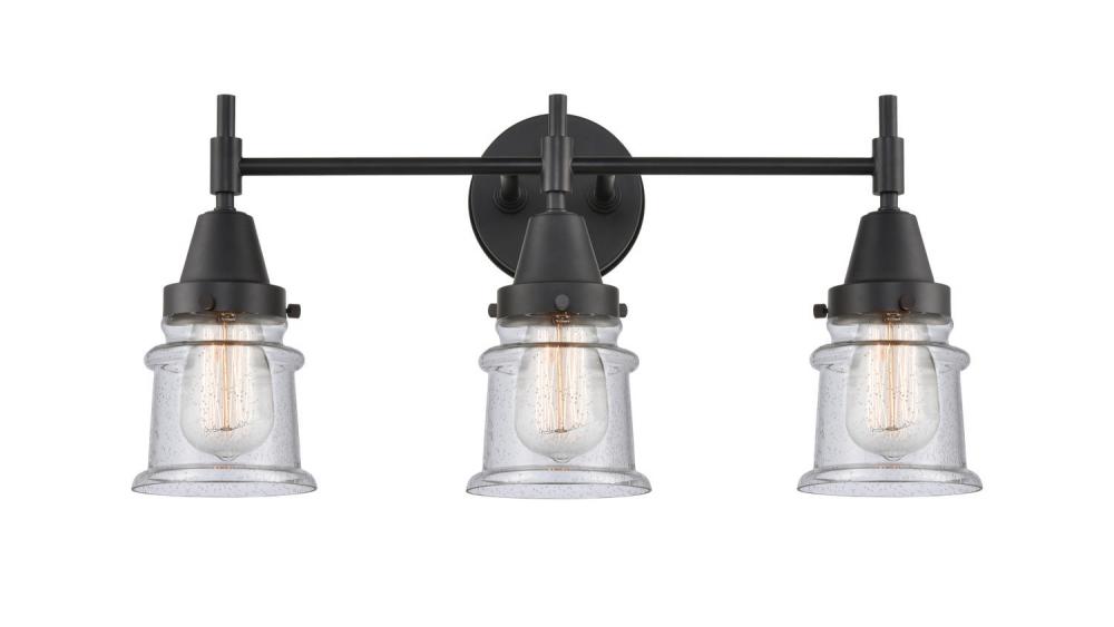 Canton - 3 Light - 23 inch - Matte Black - Bath Vanity Light