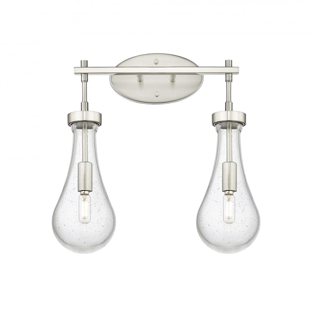 Owego - 2 Light - 17 inch - Satin Nickel - Bath Vanity Light